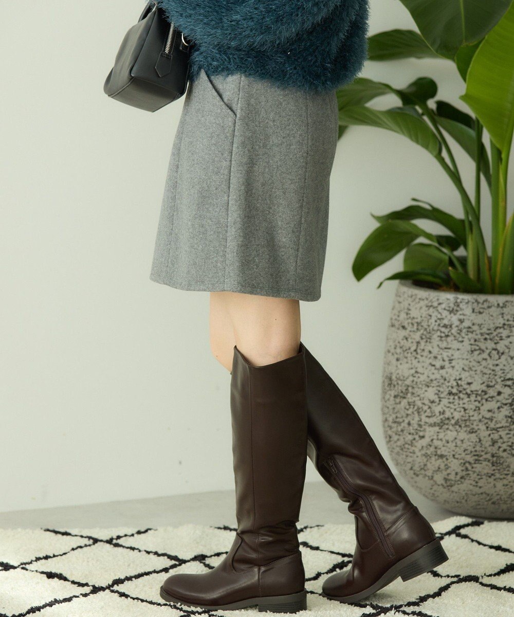 AMERICAN HOLIC メルトン風タイトミニスカート 