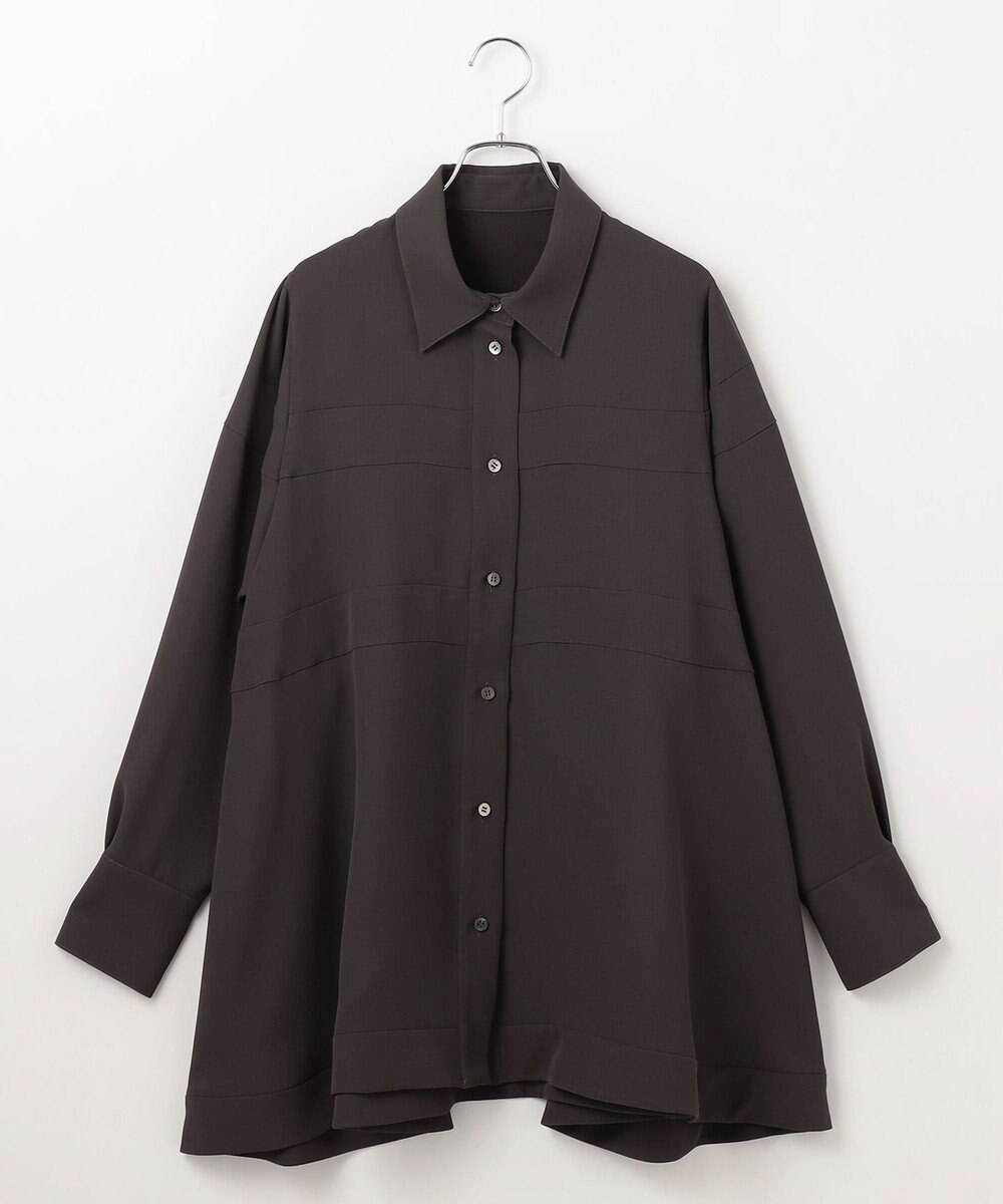 #Newans 【洗濯機可能】Aラインパネルチュニックシャツ 