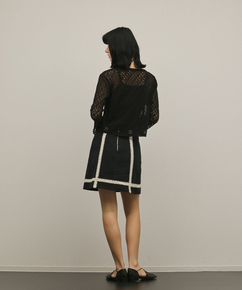 GRACE CONTINENTAL ラインembミニスカート 