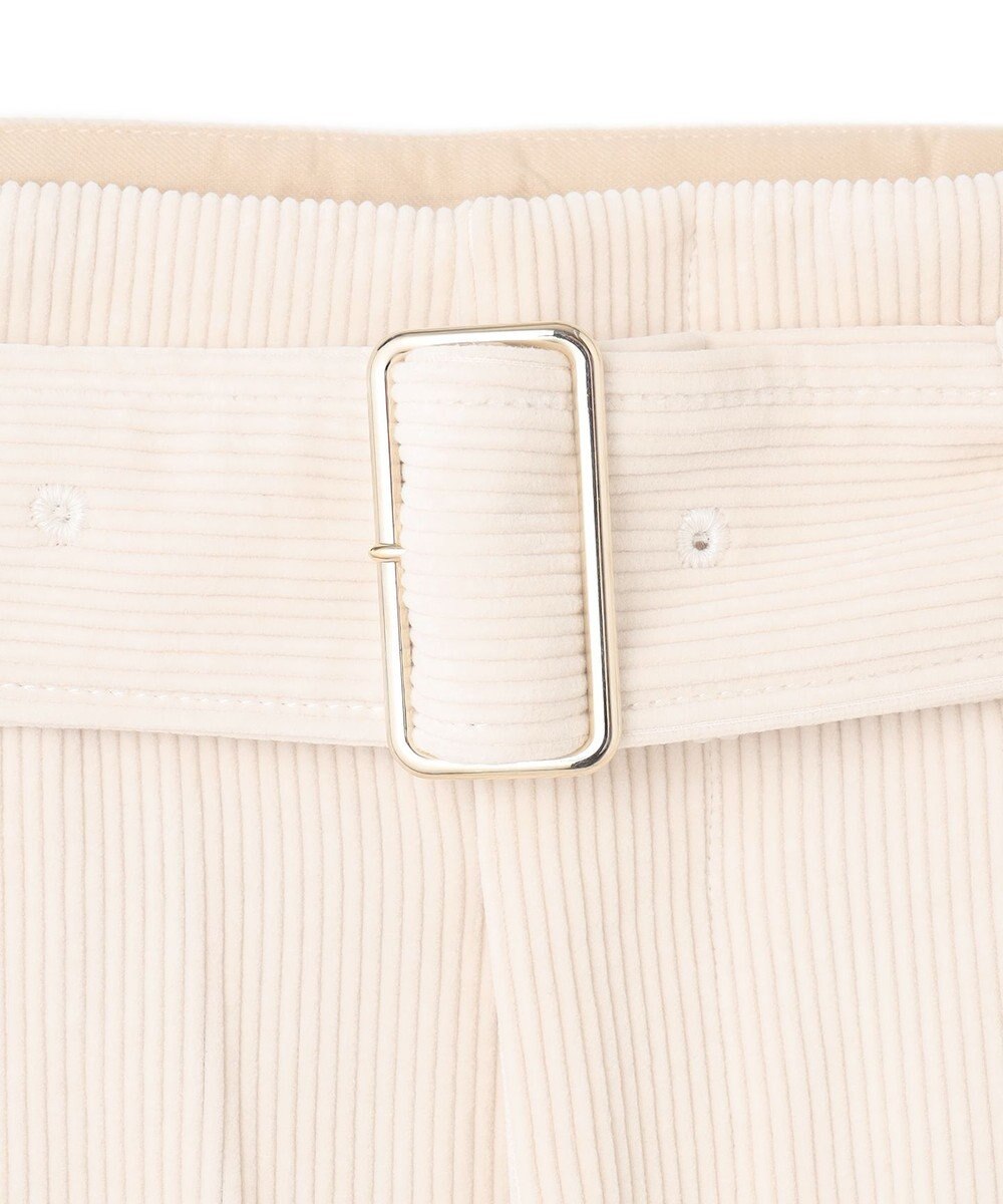 BEIGE， 【洗える】PASTEUR / ウエストベルト付きコーデュロイパンツ 