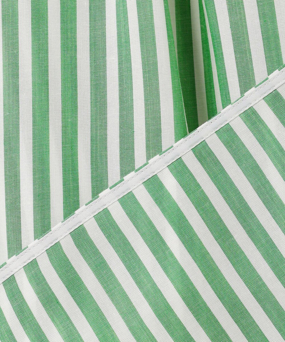 ICB 【洗える】キュプラローンストライプ シャツ 