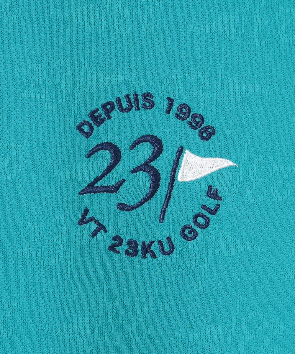 23区GOLF 【WOMEN】【吸水速乾】フラッグロゴジャガード ワンピース 腰回りカバー 1枚で決まる 