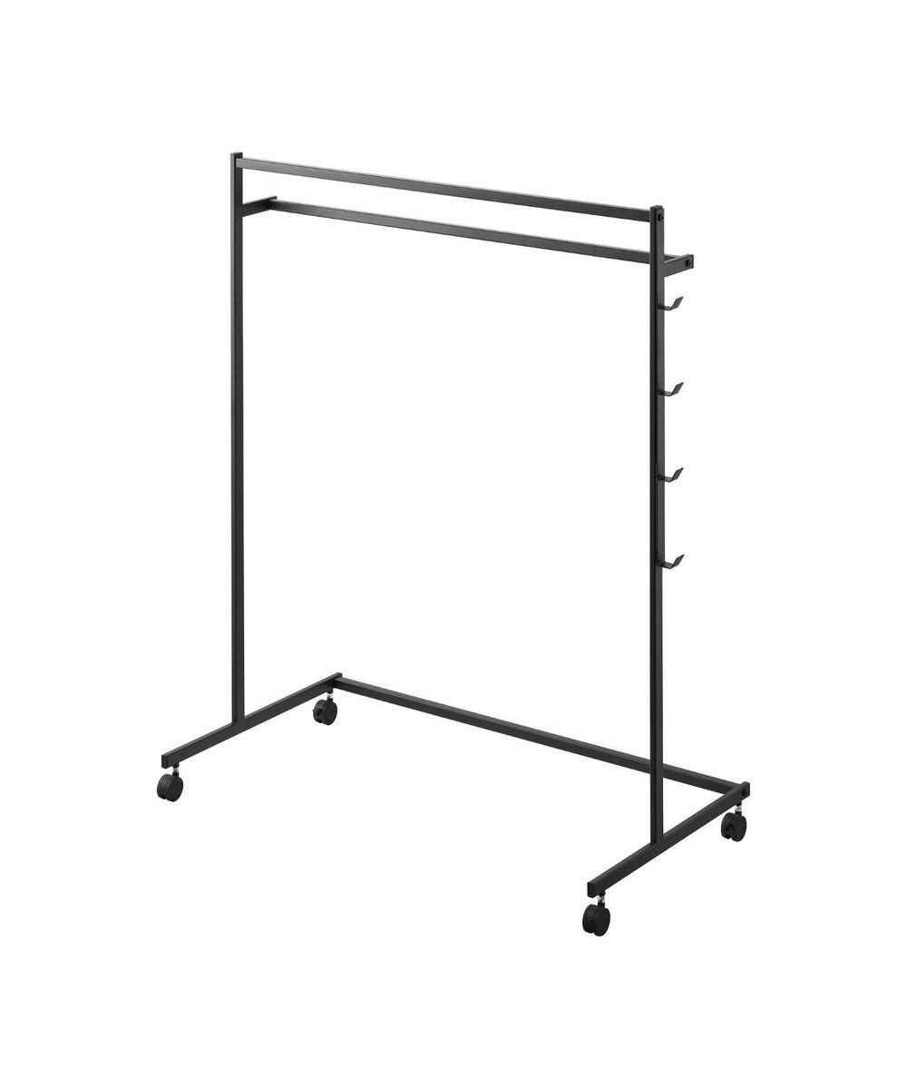 tower 収納力アップハンガーラック タワー 2段 ブラック 