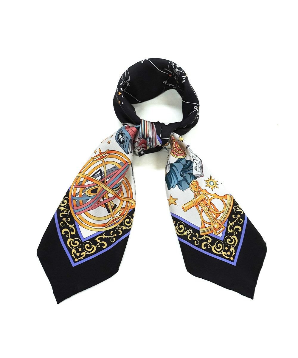 Marca ＜新柄！＞【伝統横濱スカーフ】星の神話 大判 シルクツイル スカーフ 