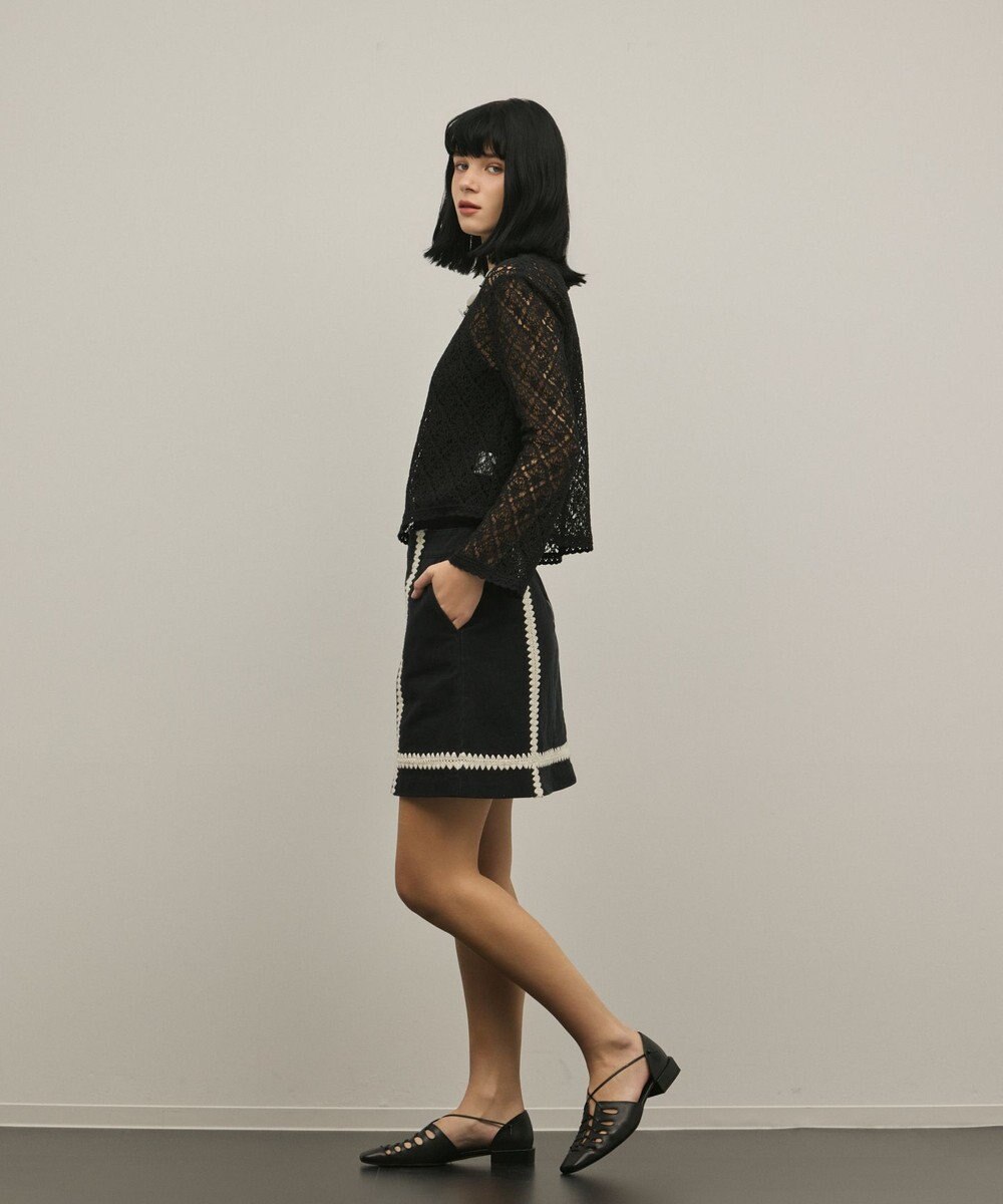 GRACE CONTINENTAL ラインembミニスカート 