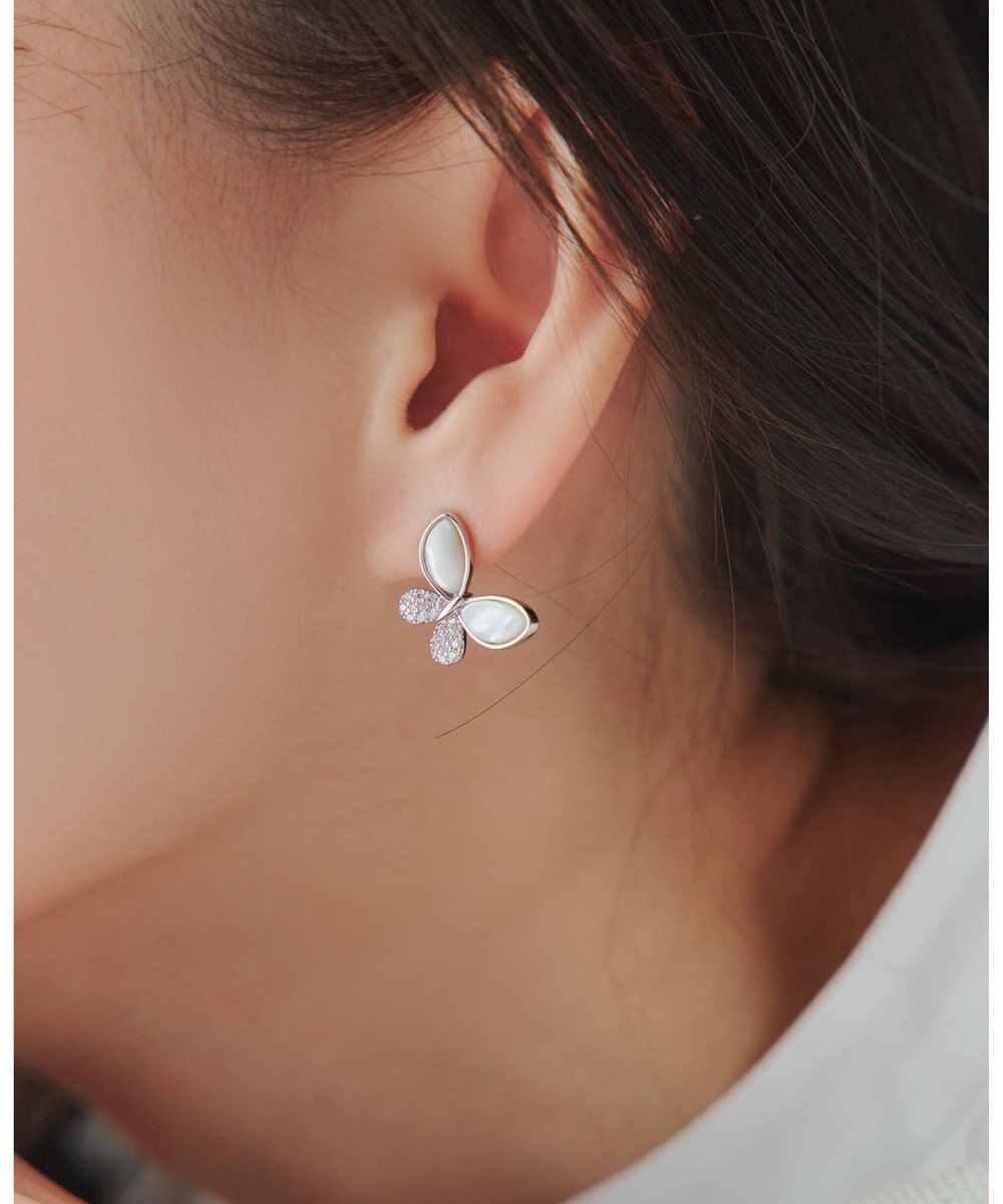 Tiaclasse 【安田美沙子さん着用・金属アレルギー対応】バタフライモチーフピアス 