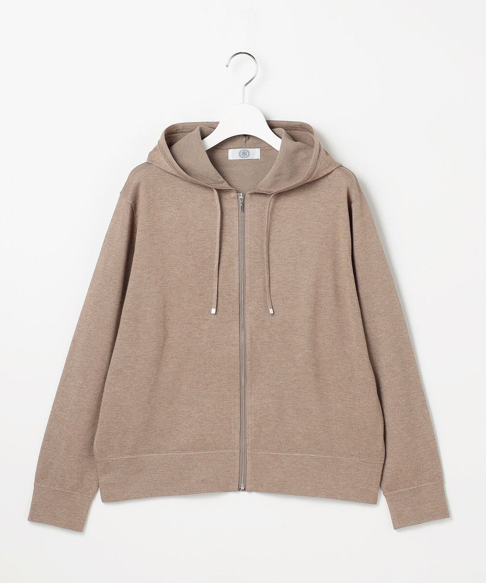 J.PRESS LADIES Vis/Peスパーク ニット パーカー 