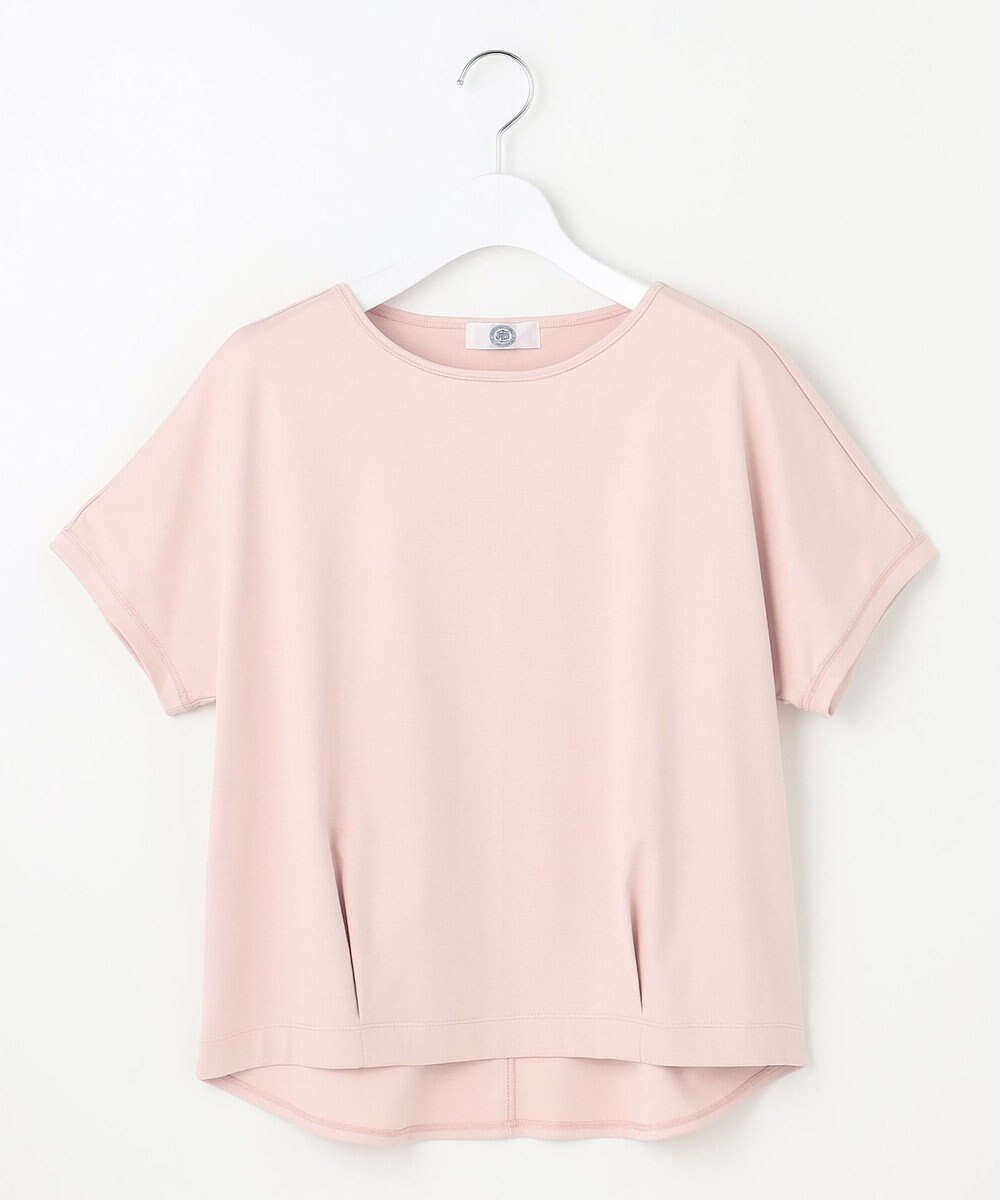 J.PRESS LADIES 【WEB限定カラーあり・洗える】コットンスムース フレンチスリーブ カットソー 