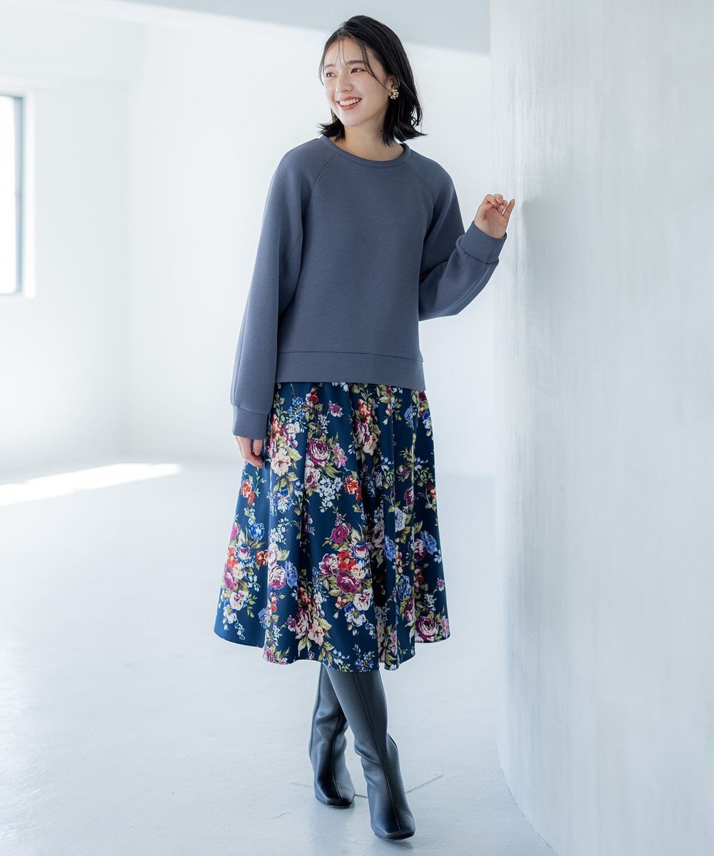 組曲 L ダンボールジャージー ショート丈プルオーバー 