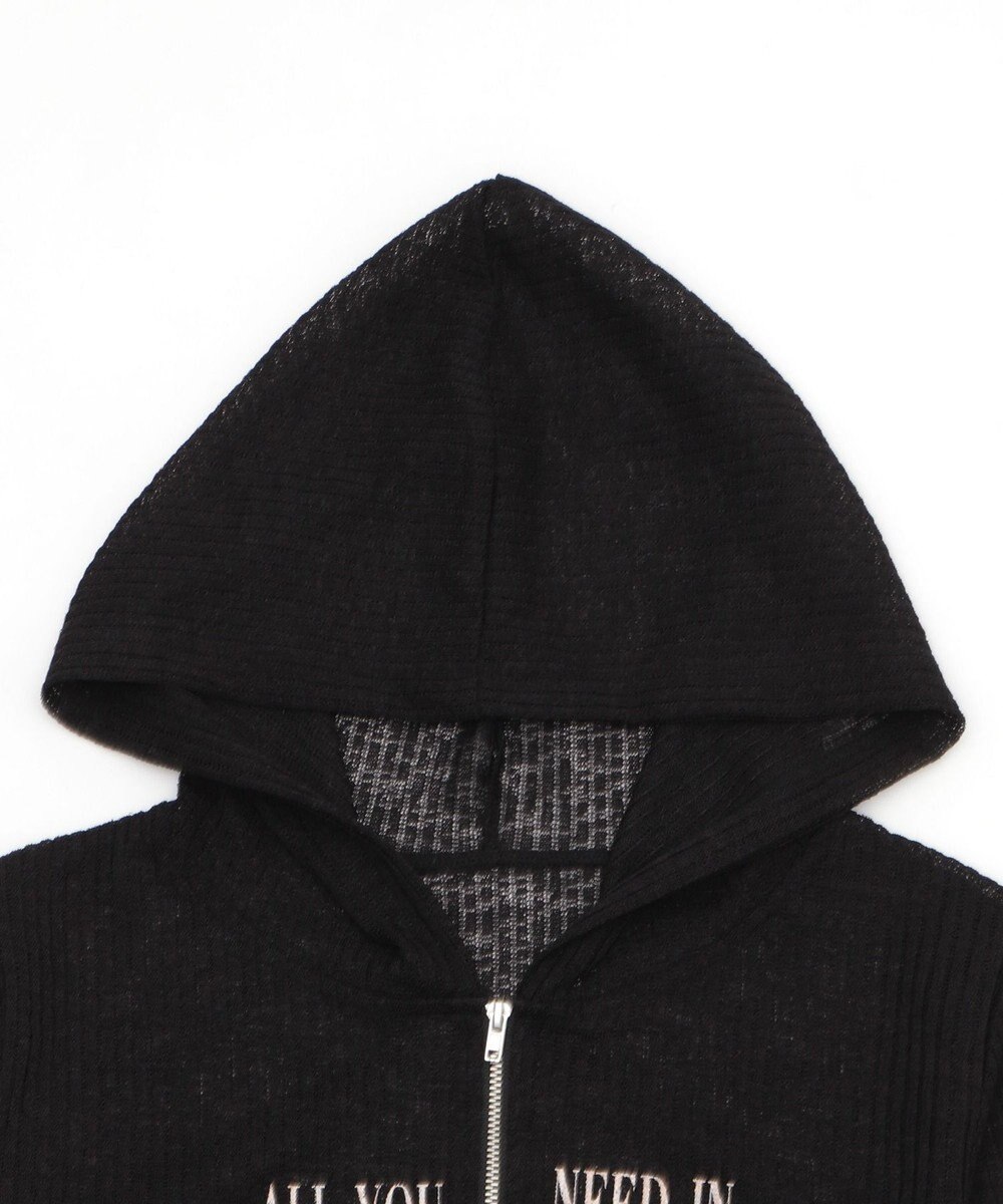 WEGO グラフィックシアーリブパーカー 