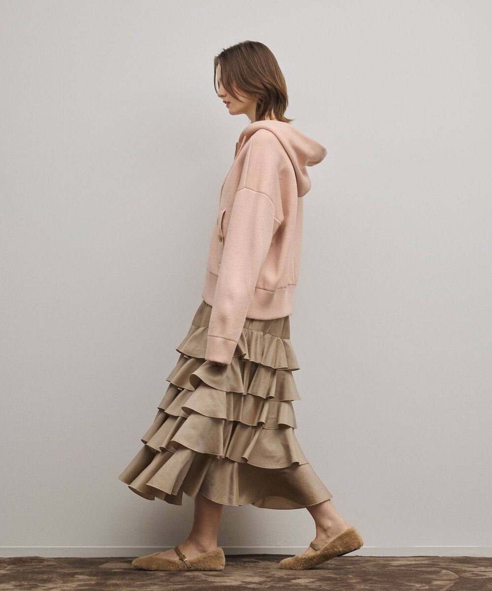 GRACE CONTINENTAL フォルムニットパーカー 