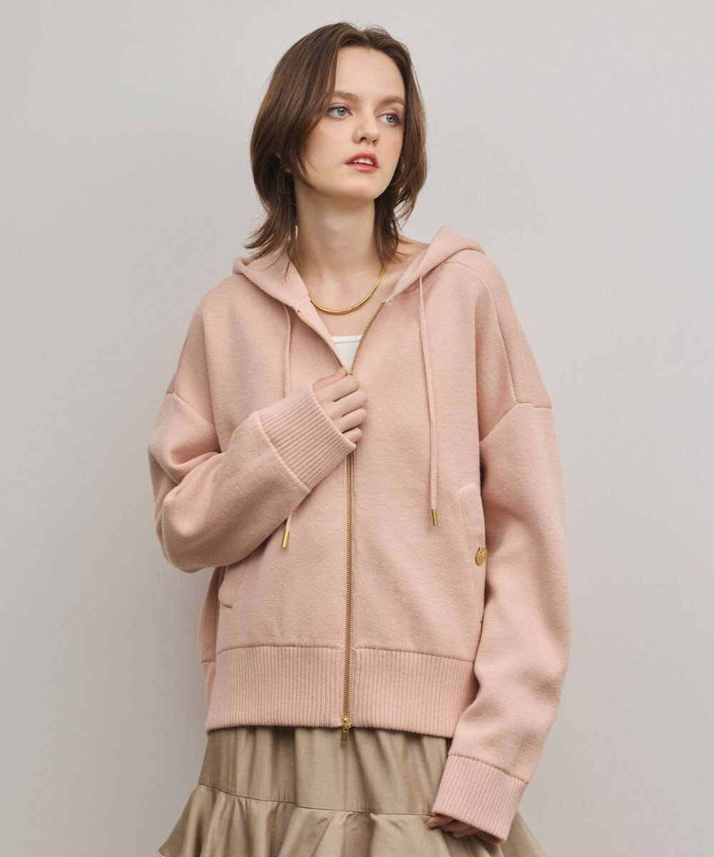 GRACE CONTINENTAL フォルムニットパーカー 