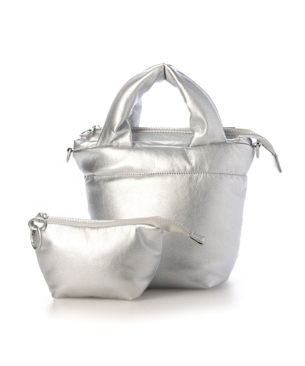 UNBILLION カシュカシュ cachecache / ポーチ付きパファーミニトートバッグ 