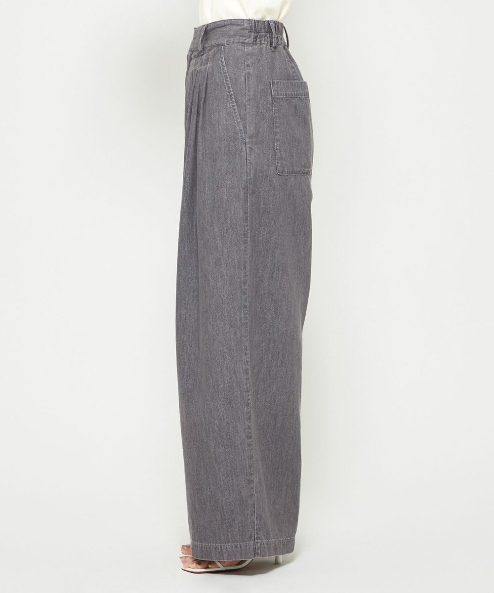 uncrave ライトデニム ワイドパンツ 