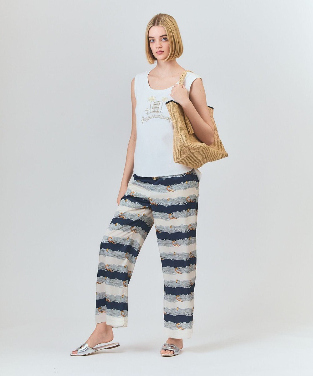 GRACE CONTINENTAL ビジューモチーフノースリーブ 