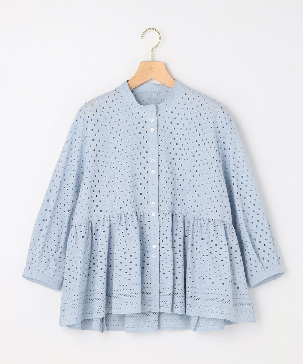 組曲 【先行予約】エンブロイダリーレーススタンドネック ブラウス 