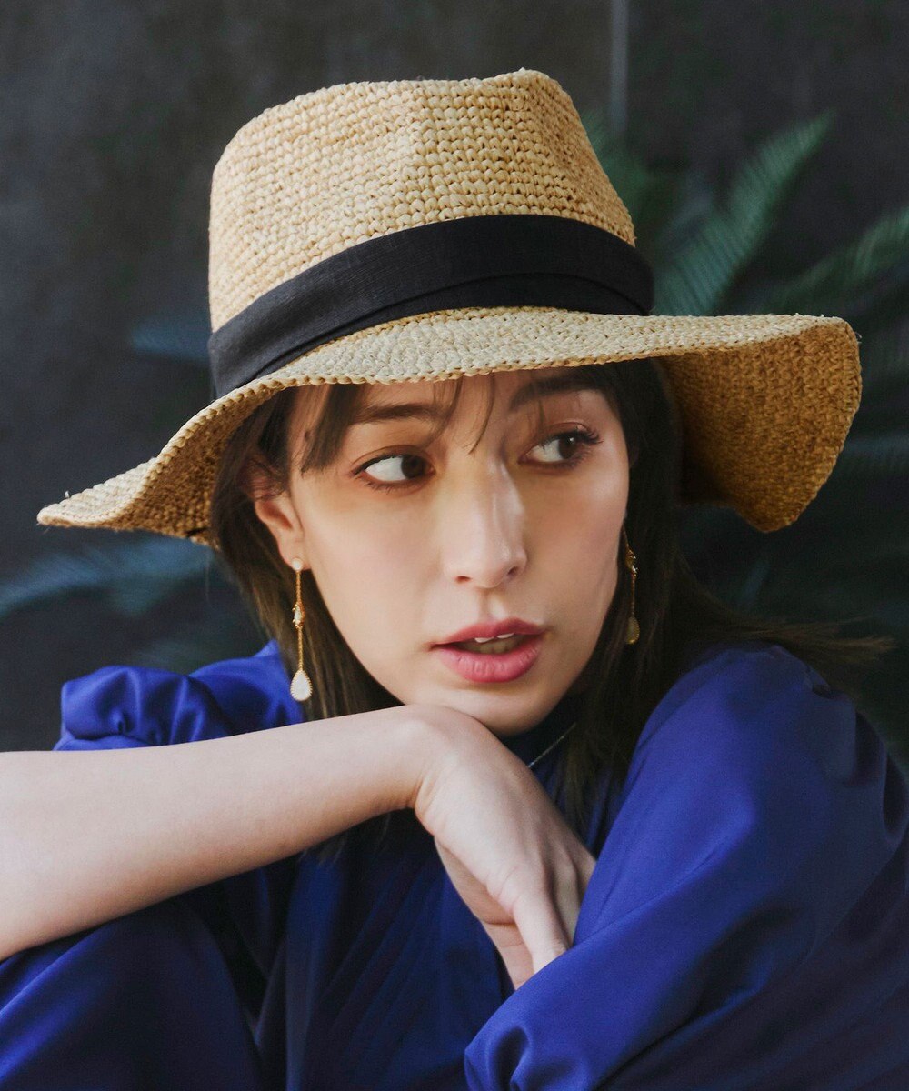 Tiaclasse  ツバ広リボンハット 