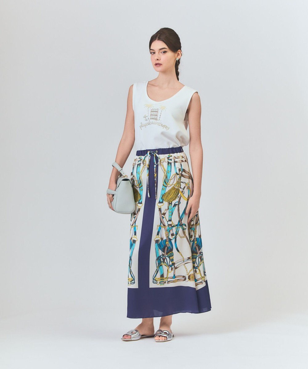 GRACE CONTINENTAL ビジューモチーフノースリーブ 