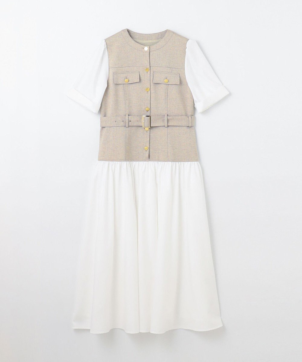 GRACE CONTINENTAL レイヤードコンビワンピース 