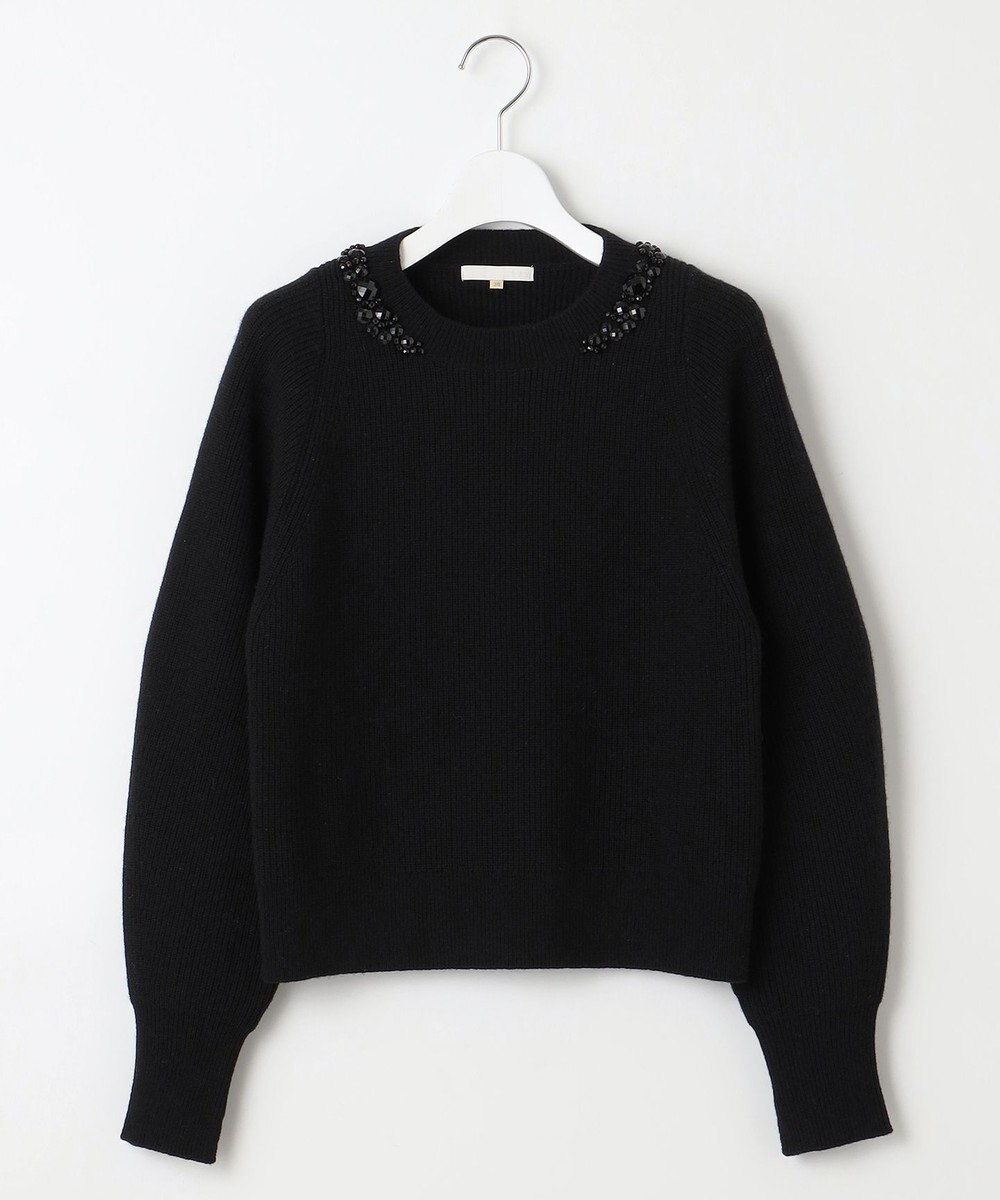 自由区 【カタログ掲載・洗える】ビジュー ニット 