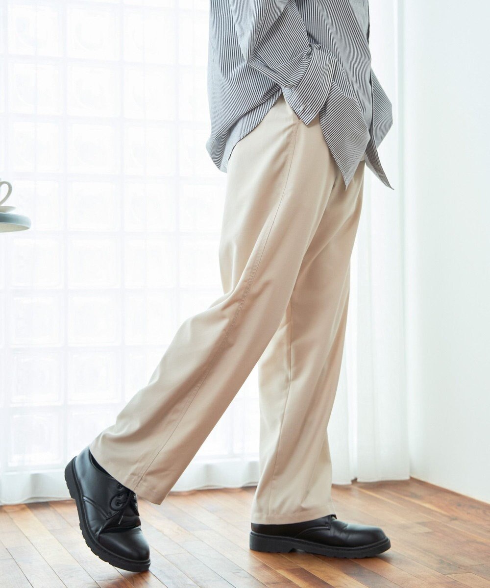 WEGO 【ウエストゴム】TRイージーストレートパンツ 