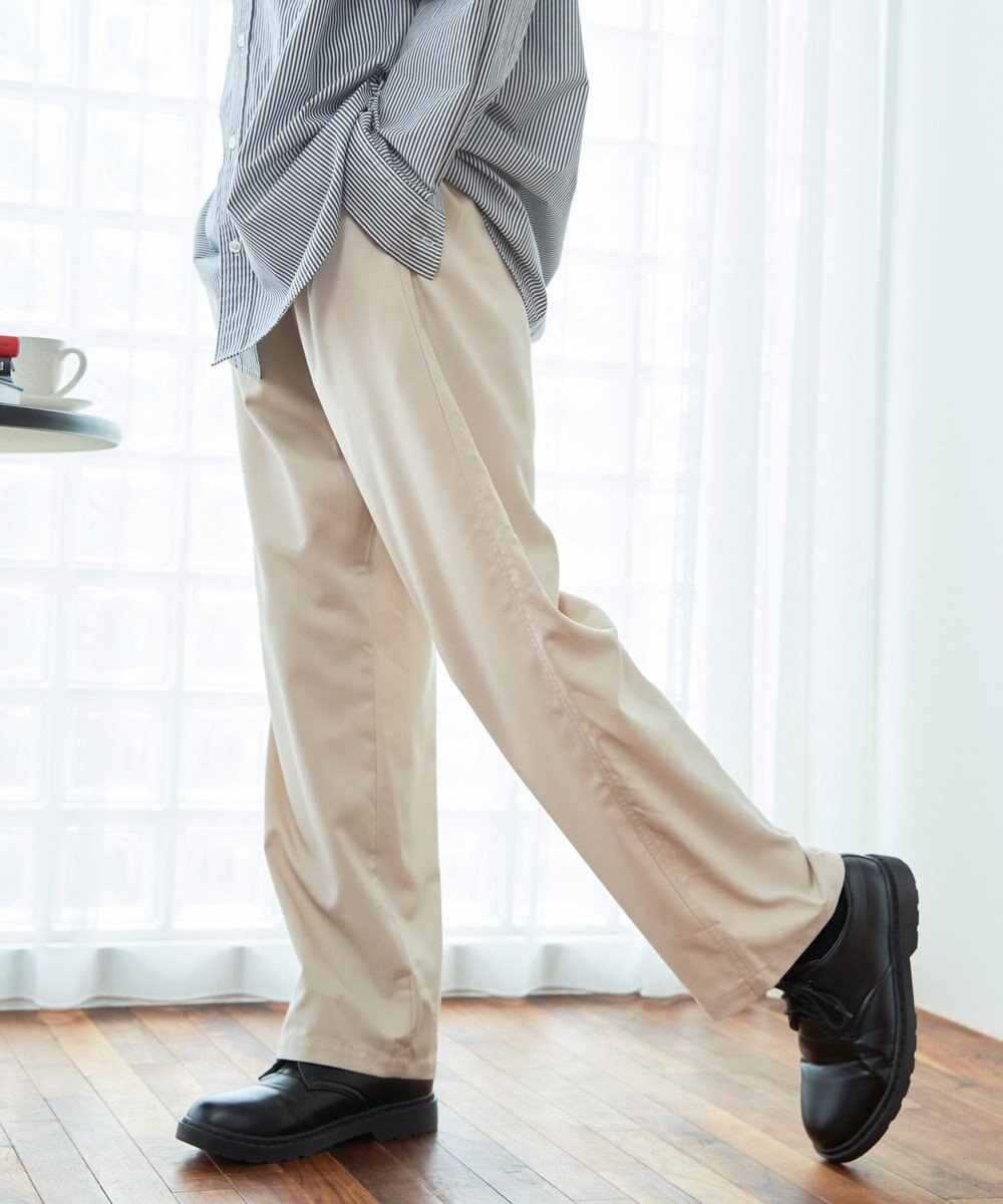 WEGO 【ウエストゴム】TRイージーストレートパンツ 