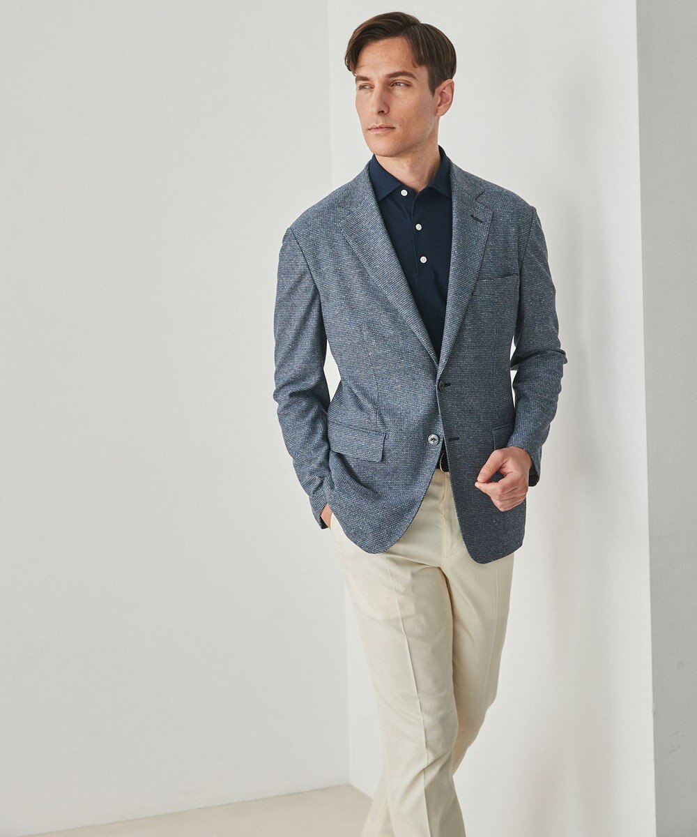 GOTAIRIKU 2年連続売上NO1【吸水速乾/ウォッシャブル/ストレッチ】ノルマンディーリネン カーディガンジャケット(25年モデル) 