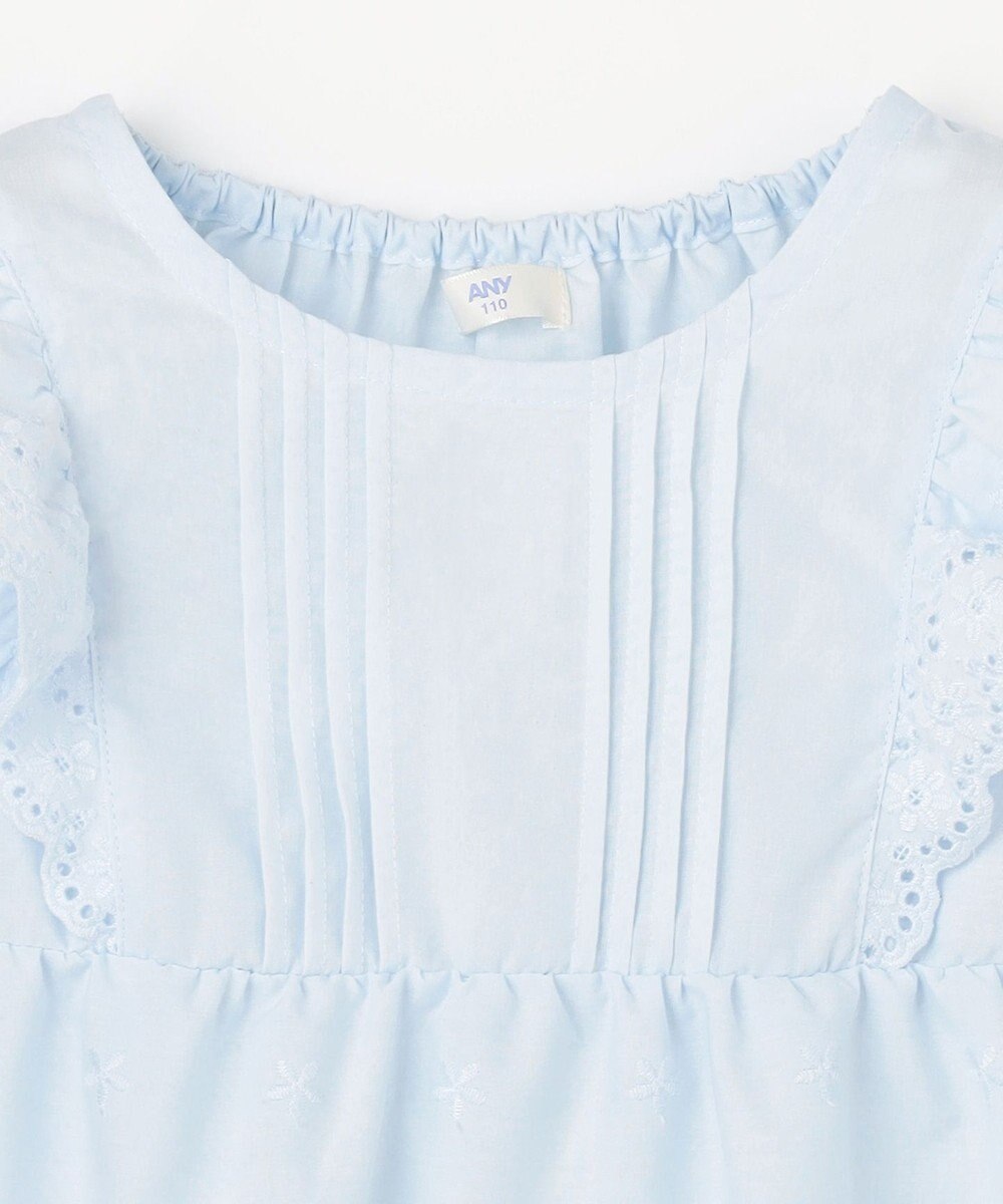 ANY KIDS 【洗濯機可能/接触冷感】ひんやり レース刺繍ブラウス 