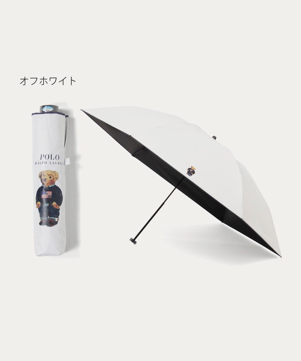 MOONBAT 【遮光率100％/遮熱/UV/軽量】POLO RALPH LAUREN（ポロ ラルフローレン）晴雨兼用日傘  ポロベア 折りたたみ傘 ユニセックス 