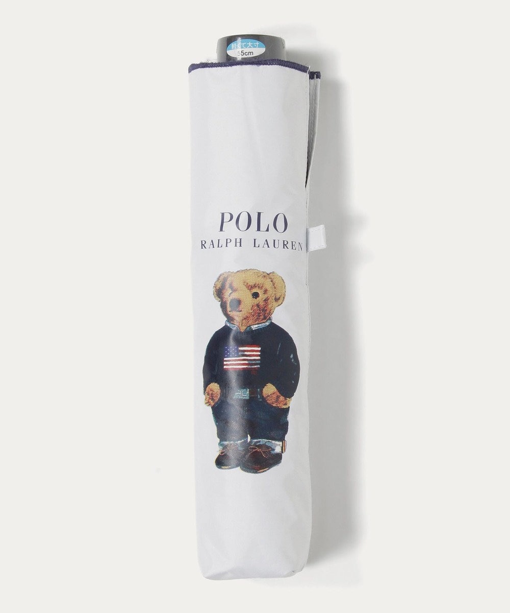 MOONBAT 【遮光率100％/遮熱/UV/軽量】POLO RALPH LAUREN（ポロ ラルフローレン）晴雨兼用日傘  ポロベア 折りたたみ傘 ユニセックス 