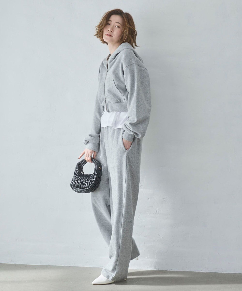 WEGO 【ウエストゴム/XSSMサイズ展開】スウェットワイドパンツ 