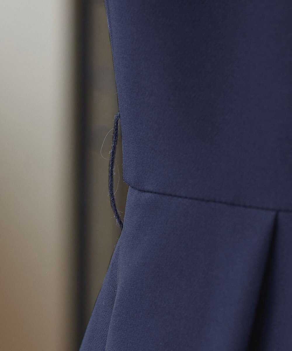 Tiaclasse 【ダブルクロス・洗える】 ナローVネックワンピース 