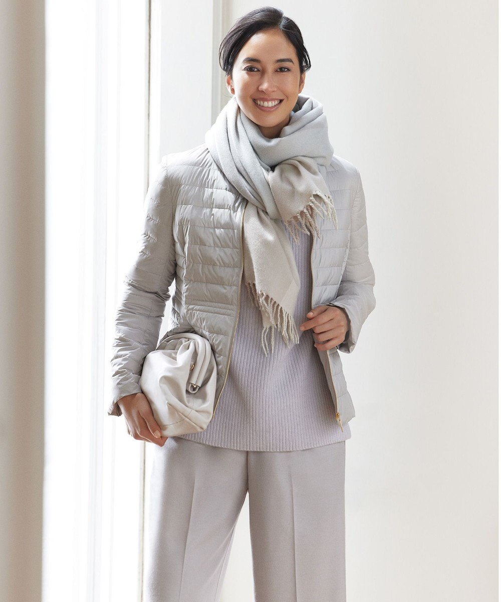 自由区 L 【洗える】ウールカシミヤ ハイネックニット (検索番号:JL27) 