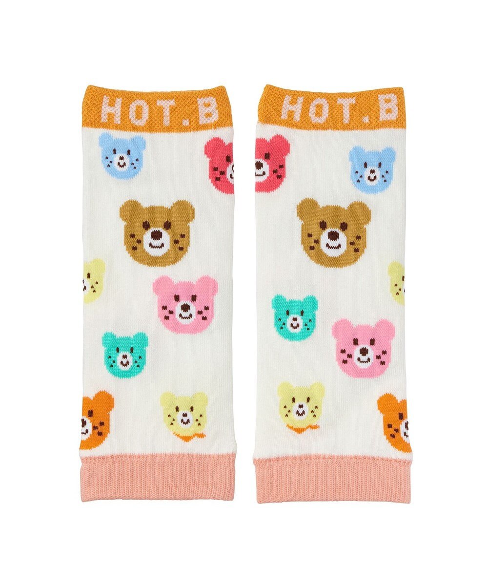 MIKI HOUSE HOT BISCUITS カラフルビーンズ 総柄レッグウォーマー 