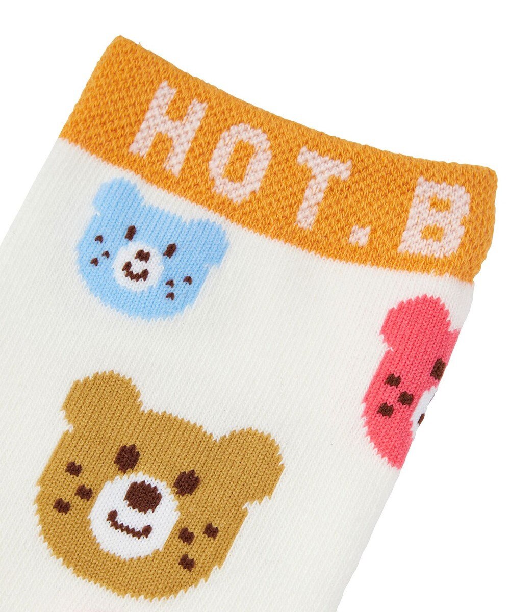 MIKI HOUSE HOT BISCUITS カラフルビーンズ 総柄レッグウォーマー 