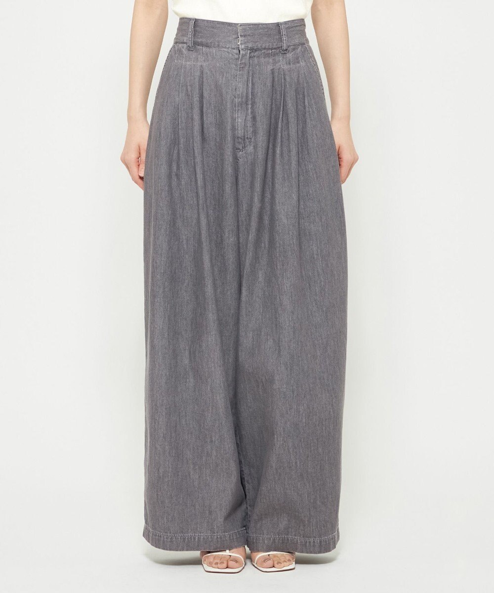 uncrave ライトデニム ワイドパンツ 