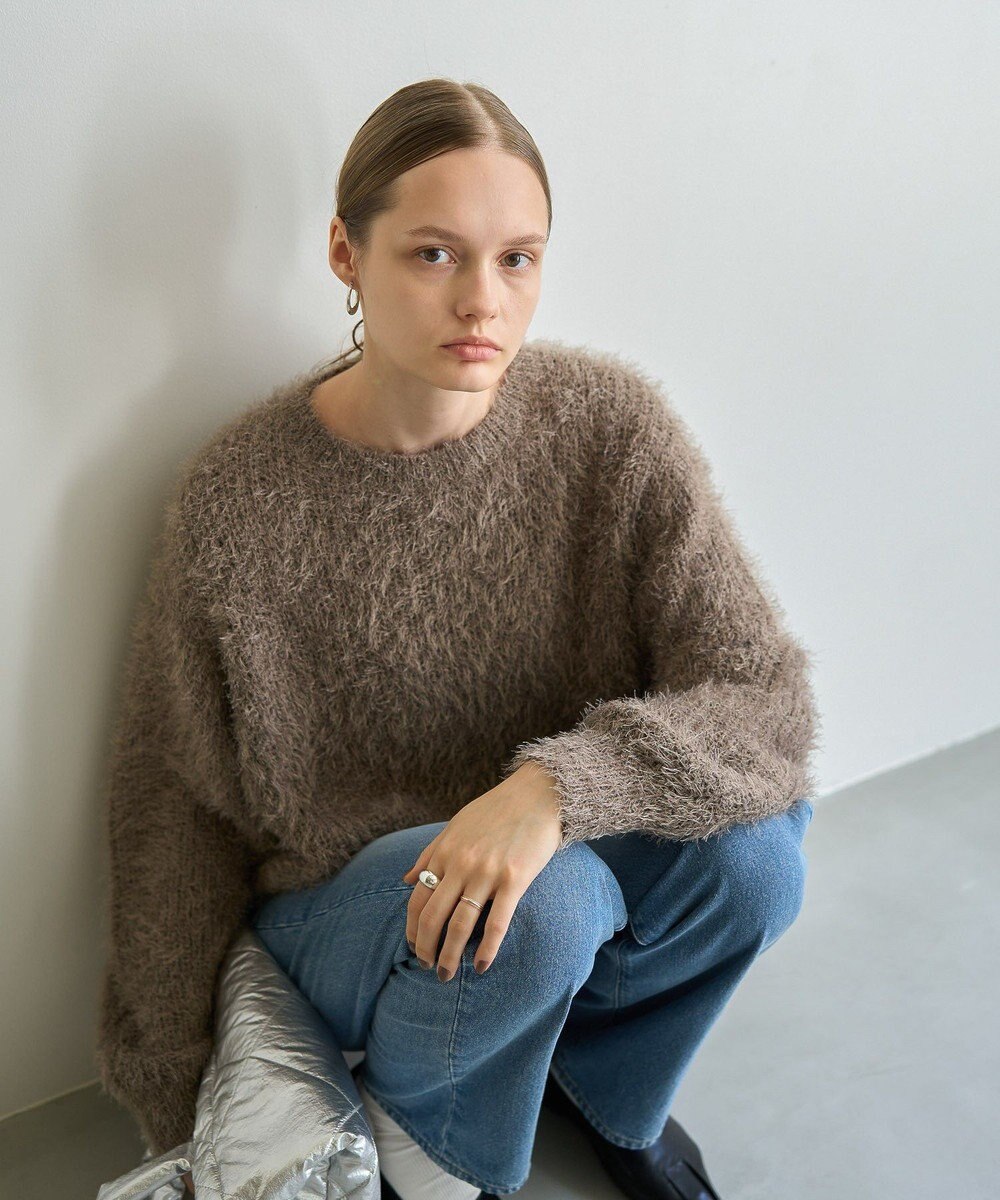 AMERICAN HOLIC フェザーゆるニットプルオーバー 