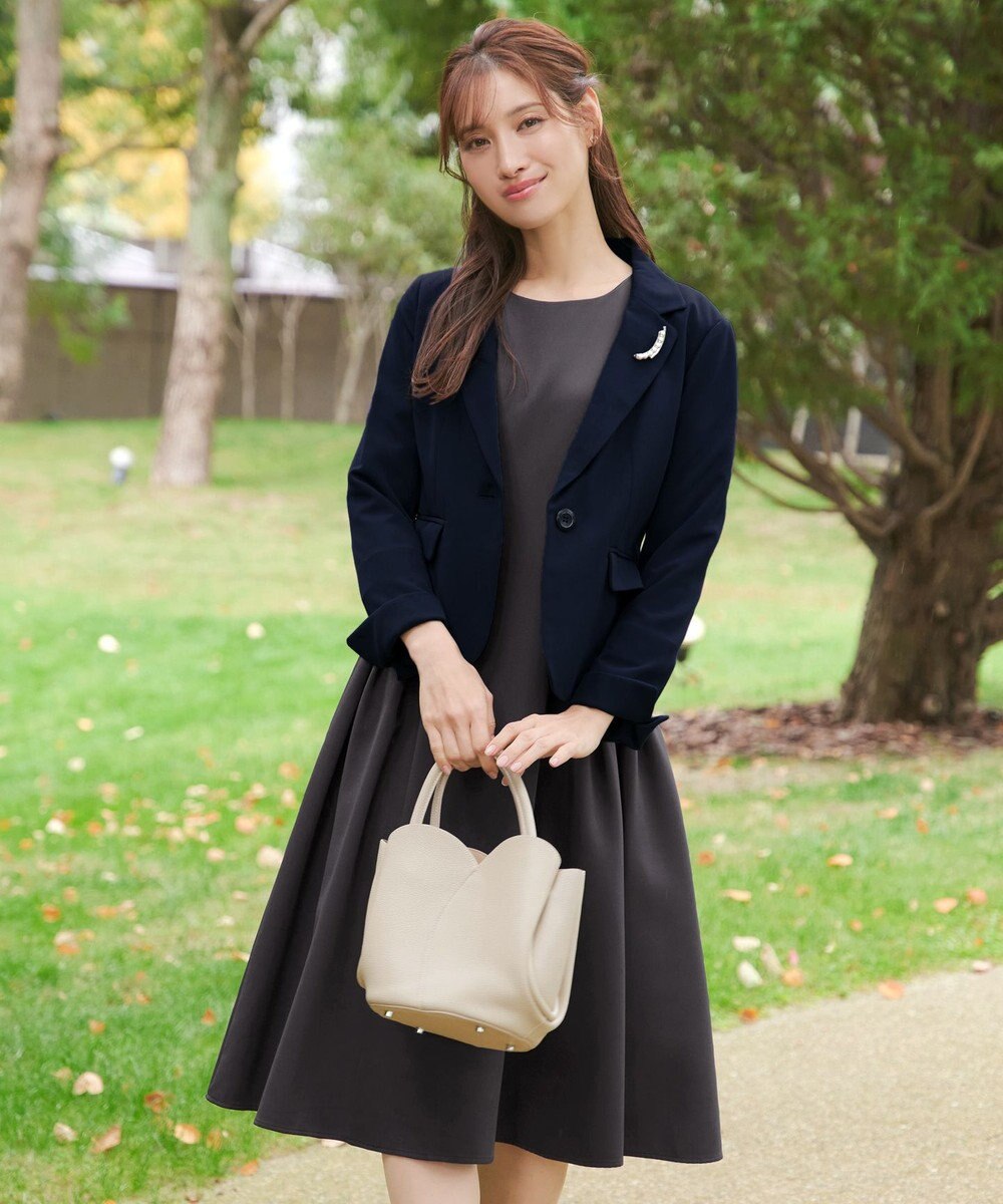 Tiaclasse L 【ダブルクロス】テーラードジャケット 