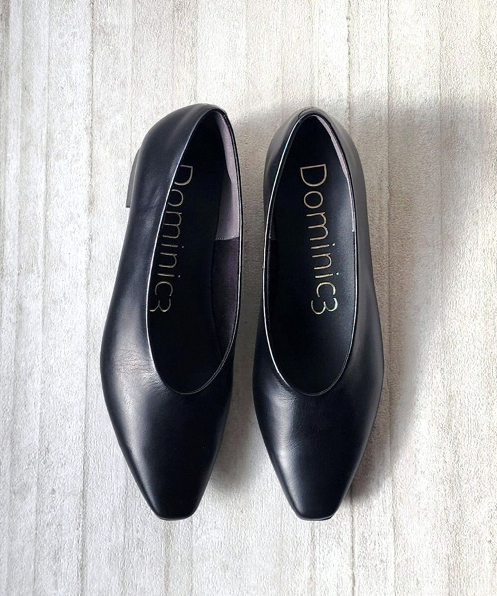 Dominic3 ディープカット レザーパンプス 