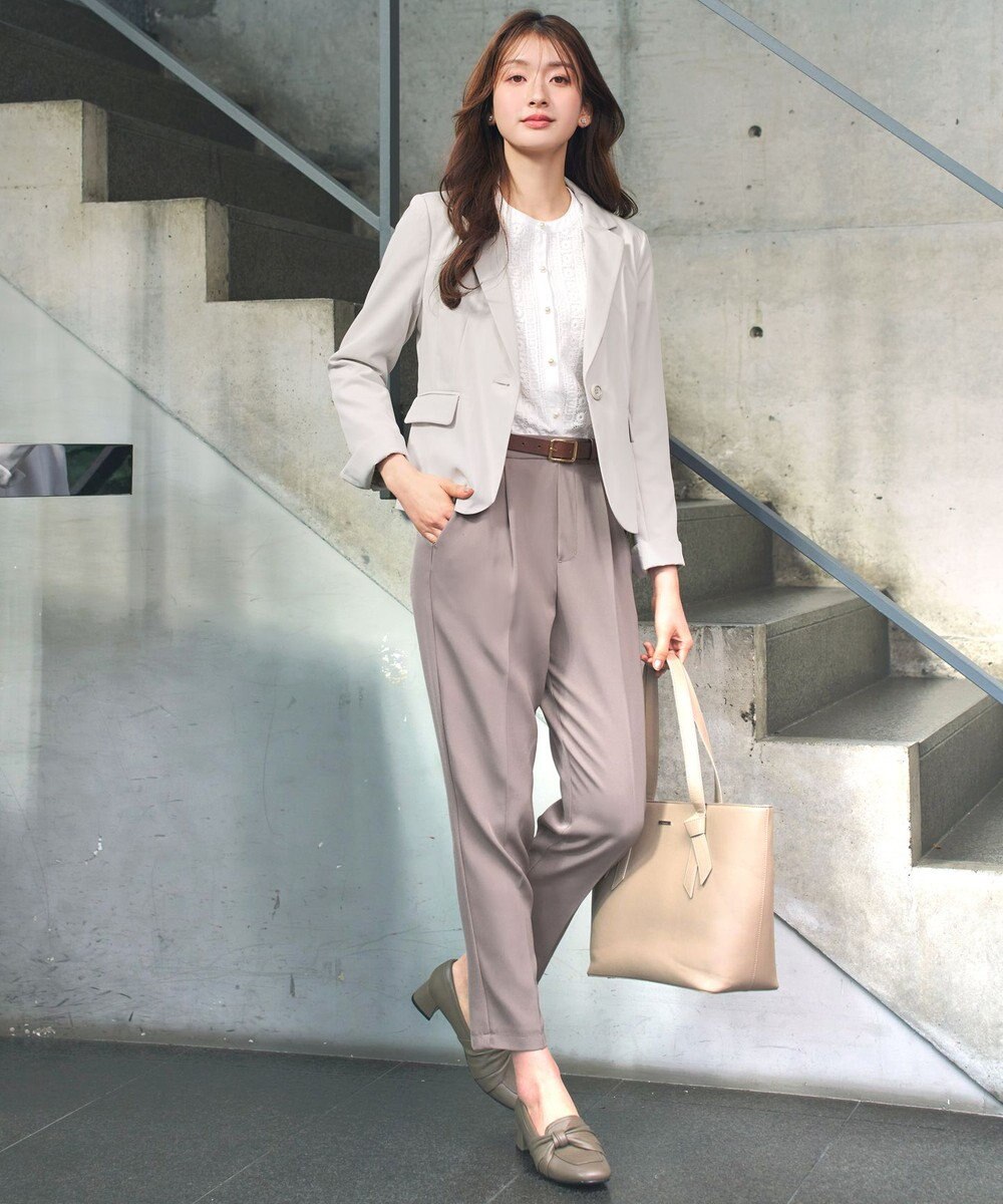 Tiaclasse L 【ダブルクロス】テーラードジャケット 