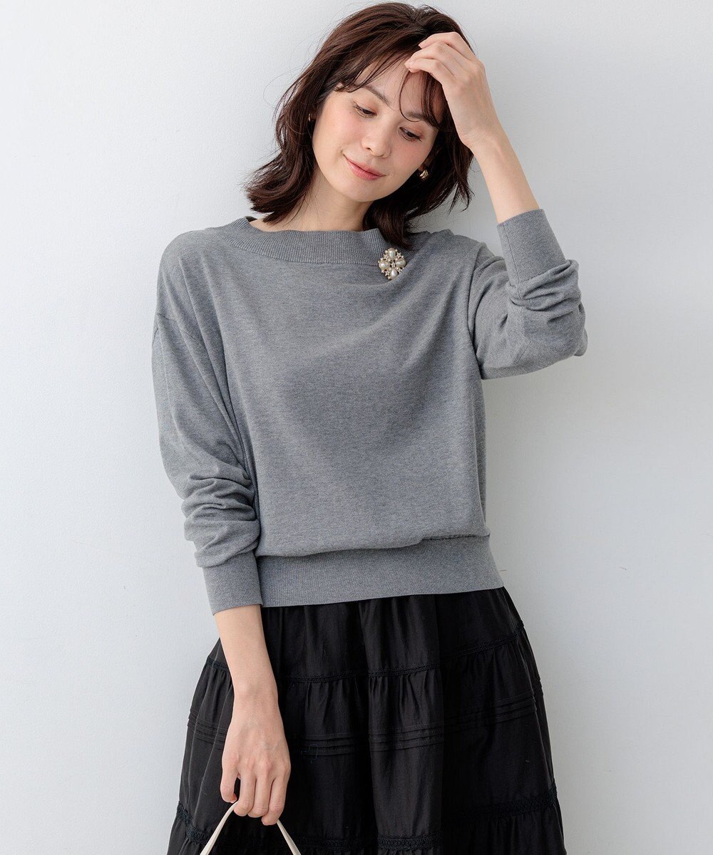 組曲 【WEB限定】コットンニット プルオーバー 