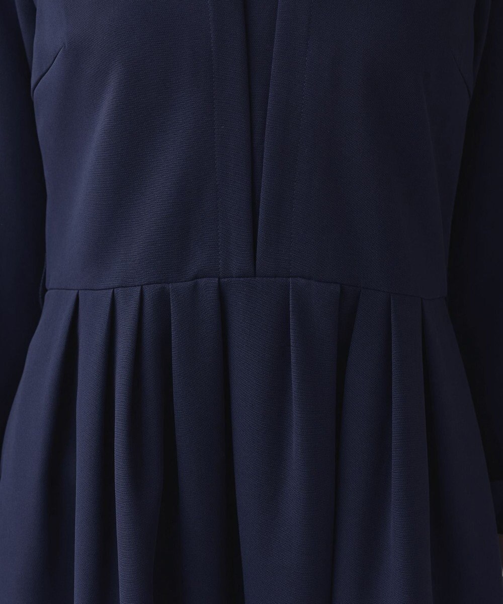 Tiaclasse 【ダブルクロス・洗える】 ナローVネックワンピース 