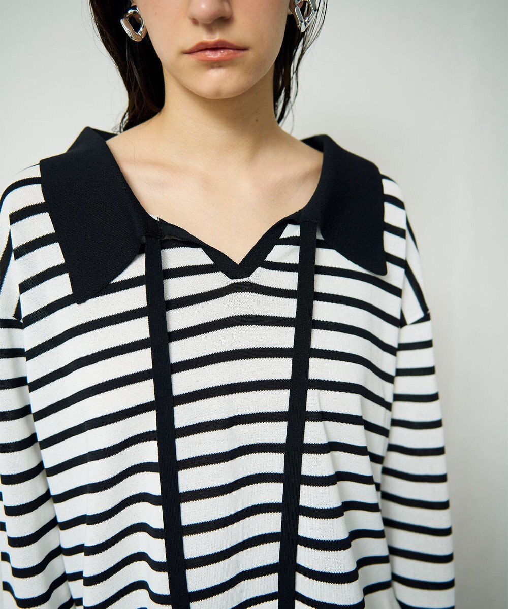 GRACE CONTINENTAL マリンボウタイニット 