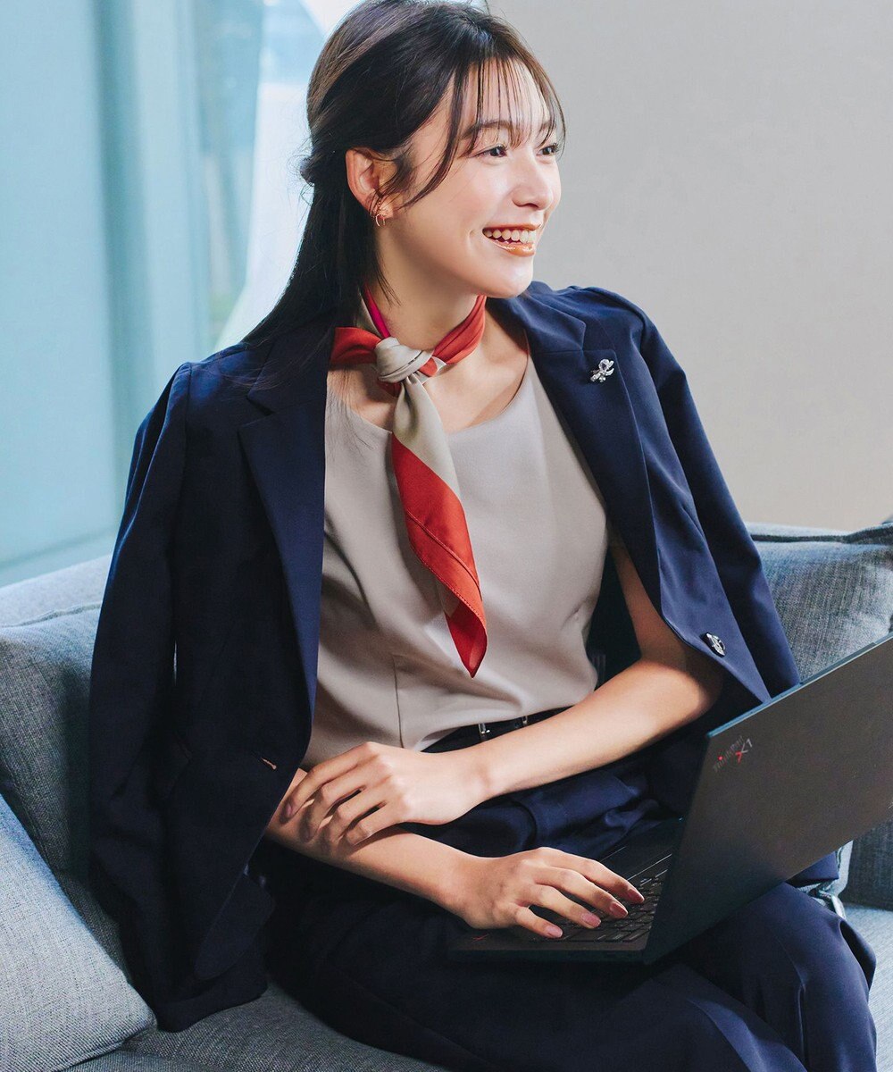 Tiaclasse L 【ダブルクロス】テーラードジャケット 