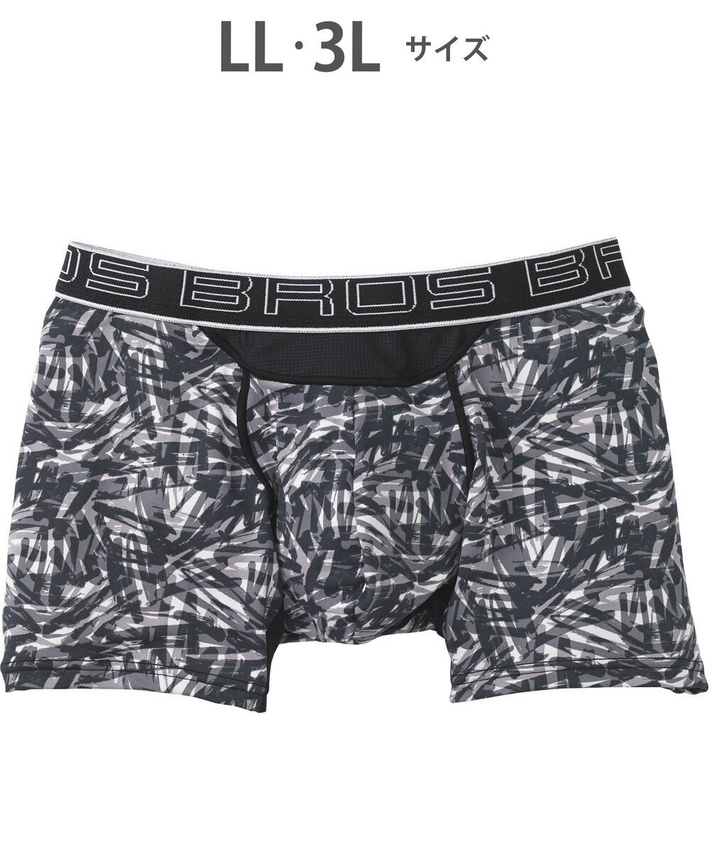 WACOAL MEN ボクサーパンツ 風が通ってムレ軽減。 ダブルエアスルータイプ 吸汗速乾 前閉じ GT3910 /ブロス バイ ワコールメン 