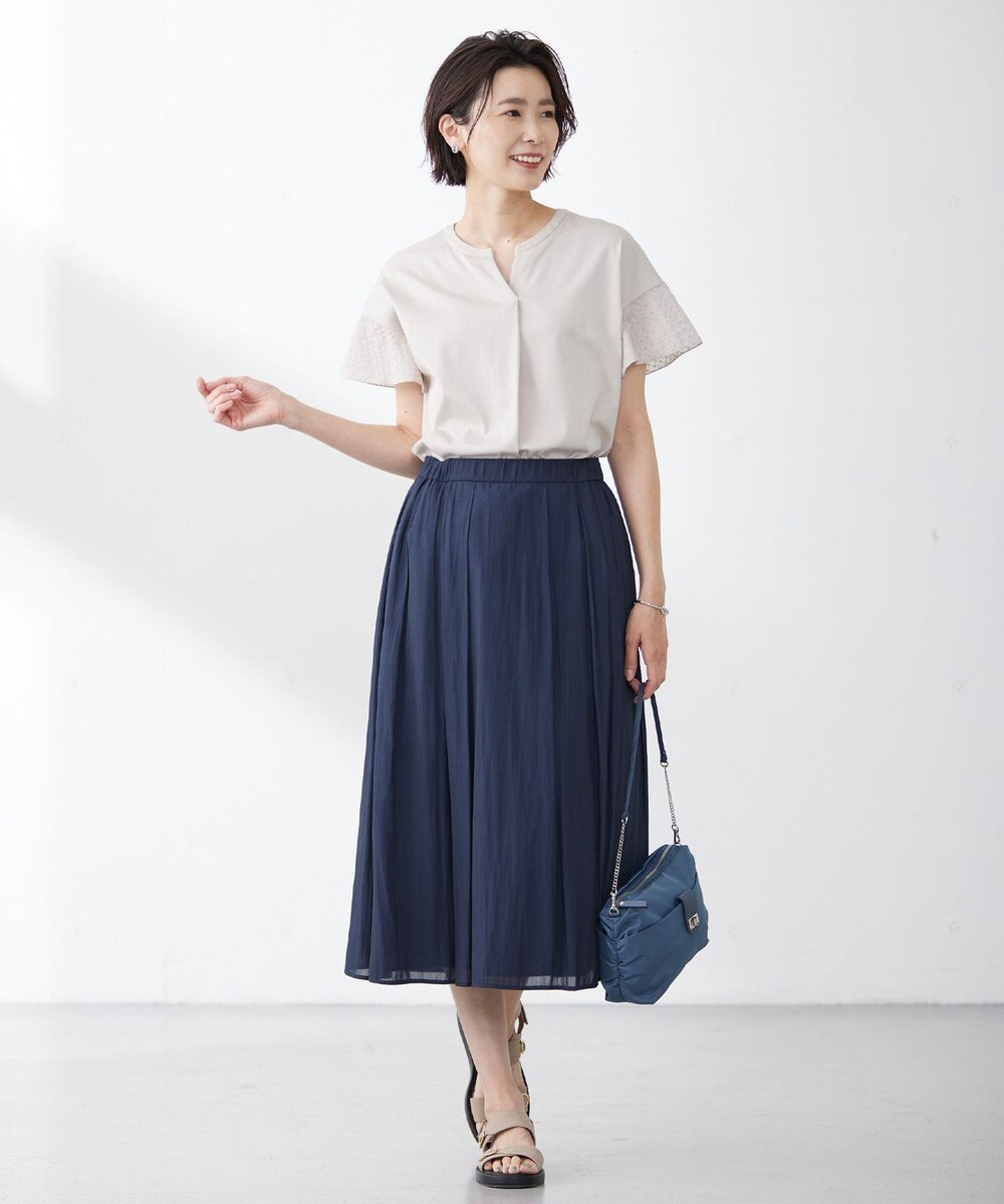 J.PRESS LADIES 【2way】ナイロンギャザー ショルダー バッグ 