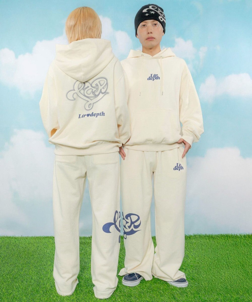 WEGO 【ユニセックス着用ITEM】ハートモチーフプルパーカー 