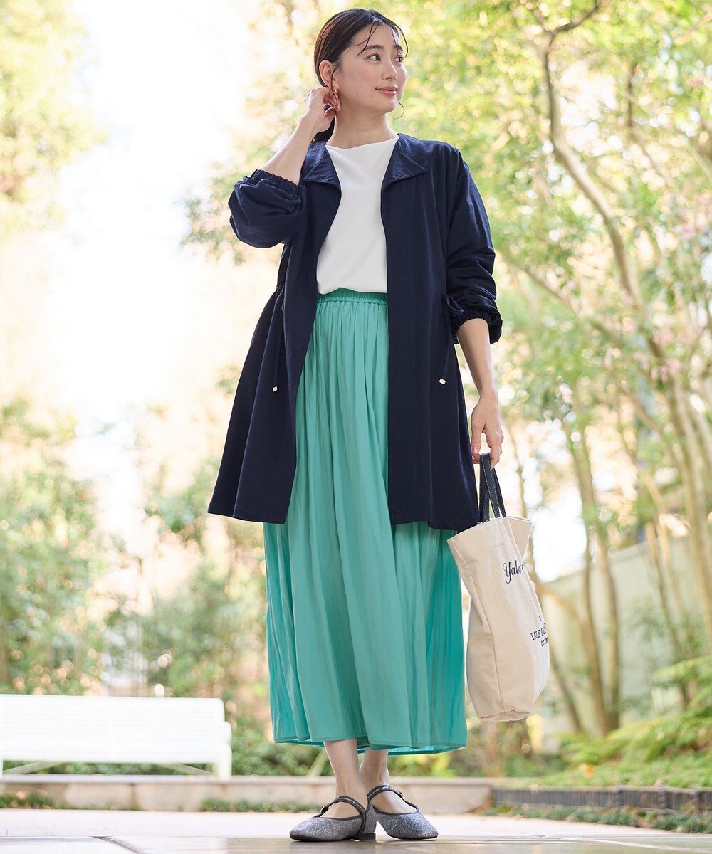 ANY 【ウエストゴム】ラップギャザースカーチョ 