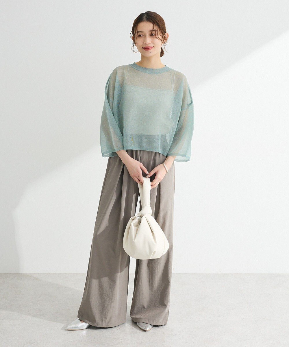 Green Parks ・ＥＬＥＮＣＡＲＥ　ＤＵＥ　ラメシアーニットプルオーバ 