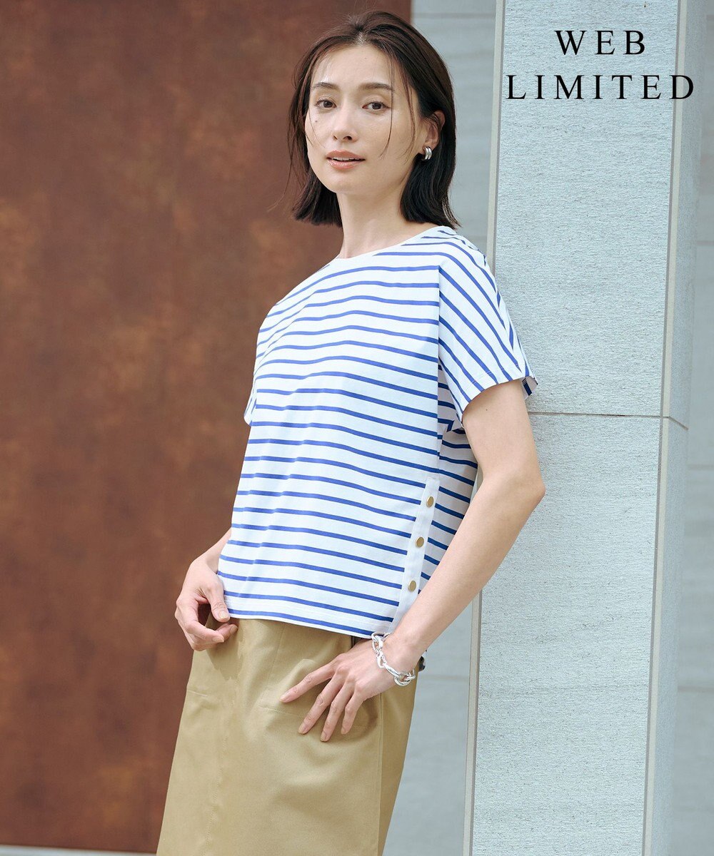J.PRESS LADIES 【WEB限定カラーあり・洗える】ULTIM天竺ボーダー カットソー 